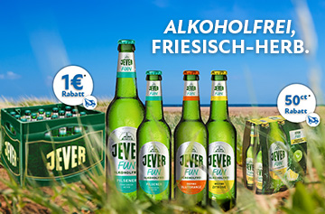 Jever Fun Kistenware Rabattaktion 1 Euro - KW 34 und 35 in 2026